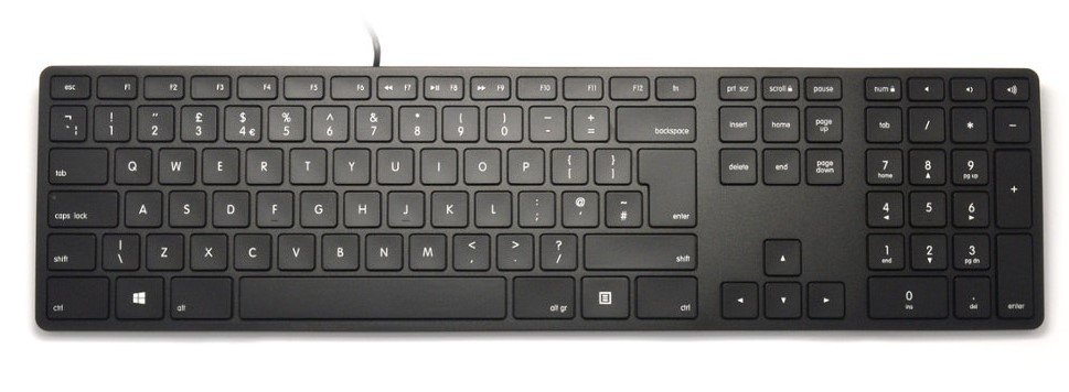 Image of Matias Wired RGB Backlit Aluminum Keyboard for PC - UK.