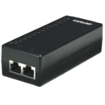 Intellinet Power over Ethernet (PoE) Injector, 1 Port, 48 V DC, IEEE 802.3af Compliant (UK 3-pin plug)