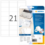 HERMA Address labels for typewriters A4 67x38 mm paper matt round corners 420 pcs.