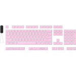 HyperX Pudding Keycaps 2 - Full Key Set - PBT - Pink (US Layout)