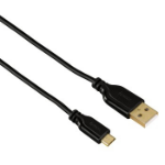 Hama USB A - Micro-USB B M/M 0.75m USB-kabel USB 2.0 0,75 m Zwart