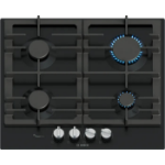 Bosch Serie 6 PCP6A6I90 hob Black Built-in 60 cm Gas 4 zone(s)
