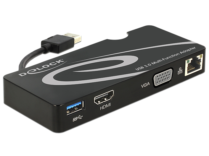 Image of DeLOCK 62461 USB graphics adapter Black