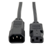 Tripp Lite P004-002-5 power cable Black 24" (0.61 m) C14 coupler C13 coupler
