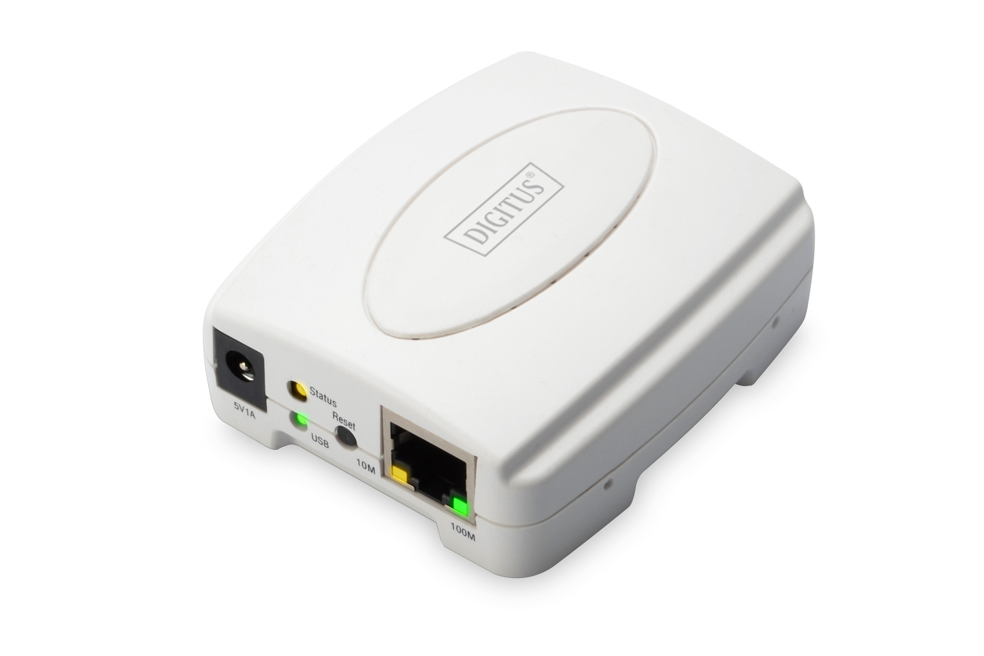 Image of Digitus Fast Ethernet Print Server, USB 2.0
