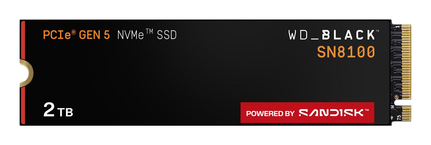 Western Digital Black Wd Ssd M.2 (2280) 2Tb Sn8100 Pcie 5.0/Nvme (Di)