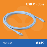 CLUB3D CAC-3003 câble USB USB4 Gen 3x2 2 m USB C