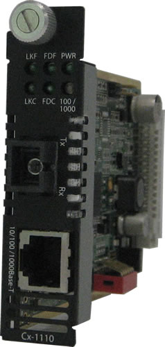 Perle CM-1110-M1SC05U network media converter Internal 1000 Mbit/s 1550 nm Black