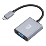 Adesso AUH-5040 video cable adapter 5.91" (0.15 m) USB Type-C VGA (D-Sub) Aluminum