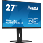 iiyama ProLite 27” Full HD IPS monitor with edge-to-edge design, perfect for multi-monitor setups with height adjustable stand