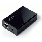 TP-LINK PoE Injector Adapter, IEEE 802.3af compliant, Data and power carried over the same cable up to 100 meters, plastic case, pocket size, plug and play
