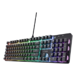 Trust GXT 871 Zora toetsenbord Gamen USB AZERTY Belgisch Zwart