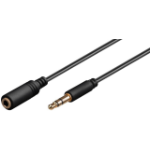 Microconnect AUDLG05G audio cable 0.5 m 3.5mm Black