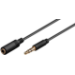 Microconnect AUDLG05G audio cable 0.5 m 3.5mm Black