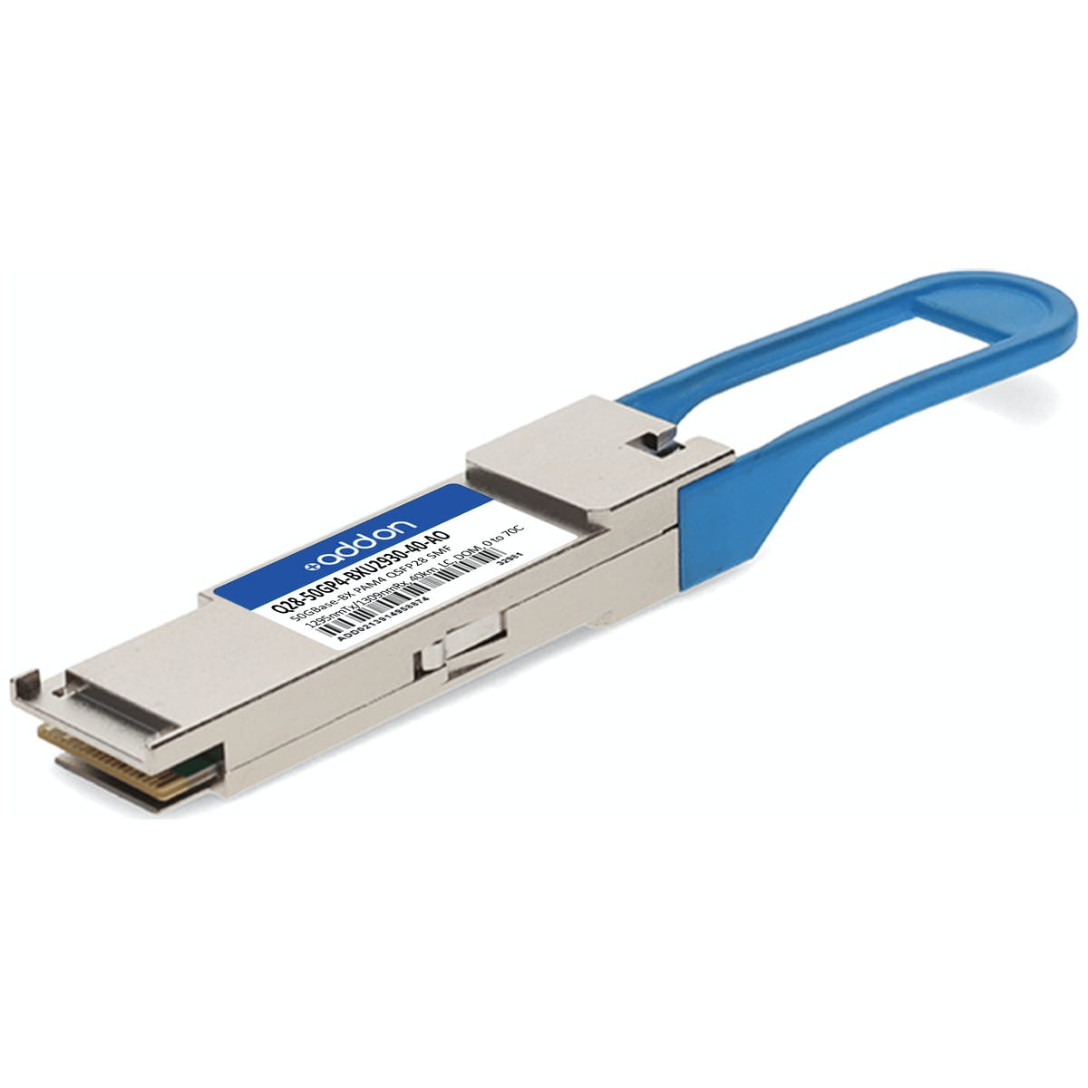 AddOn Networks Q28-50GP4BXU293040AO Compatible 50G QSFP28 40 km TAA Compliant Transceiver AddOn Networks Q28-50GP4BXU293040AO Compatible 50G QSFP28 40 km TAA Compliant Transceiver
