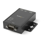 StarTech.com 1-Port Serial-to-IP Ethernet Device Server - RS232 - DIN Rail and Surface Mountable - Aluminum