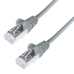 FDL 1M CAT.6a 10Gb S-FTP PATCH CABLE - GREY (PVC)