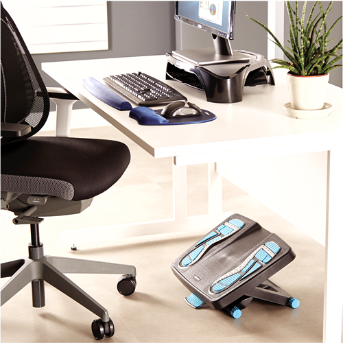 Fellowes 8068001 foot rest Blue, Charcoal, Grey