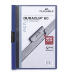 Durable Duraclip 60 report cover PVC Blue, Transparent