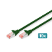 Digitus CAT 6 S/FTP patch cord, 10 units