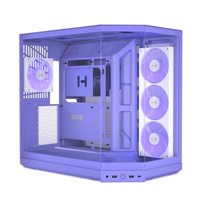 HYTE Y50 RGB Panoramic Tempered Glass Mid-Tower ATX Gaming PC Case - Taro Milk