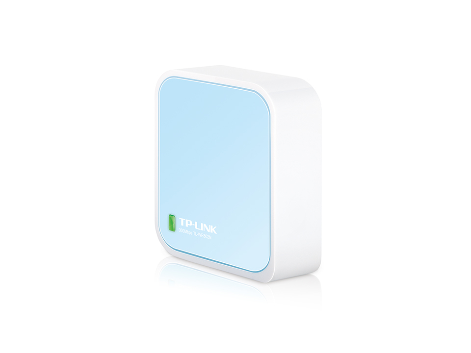 TP-LINK 300Mbps Wireless N Nano Router wireless router Fast Ethernet Single-band (2.4 GHz) 4G Blue, White