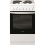 Indesit 50cm Electric Cooker with Sealed Plate Hob - White