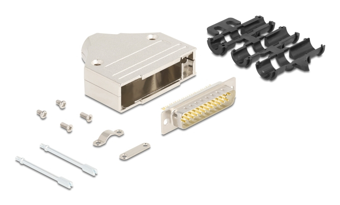 EU Product - Steckergeh�use Sub-D 25Pin aus Metall Stecker thumbnail