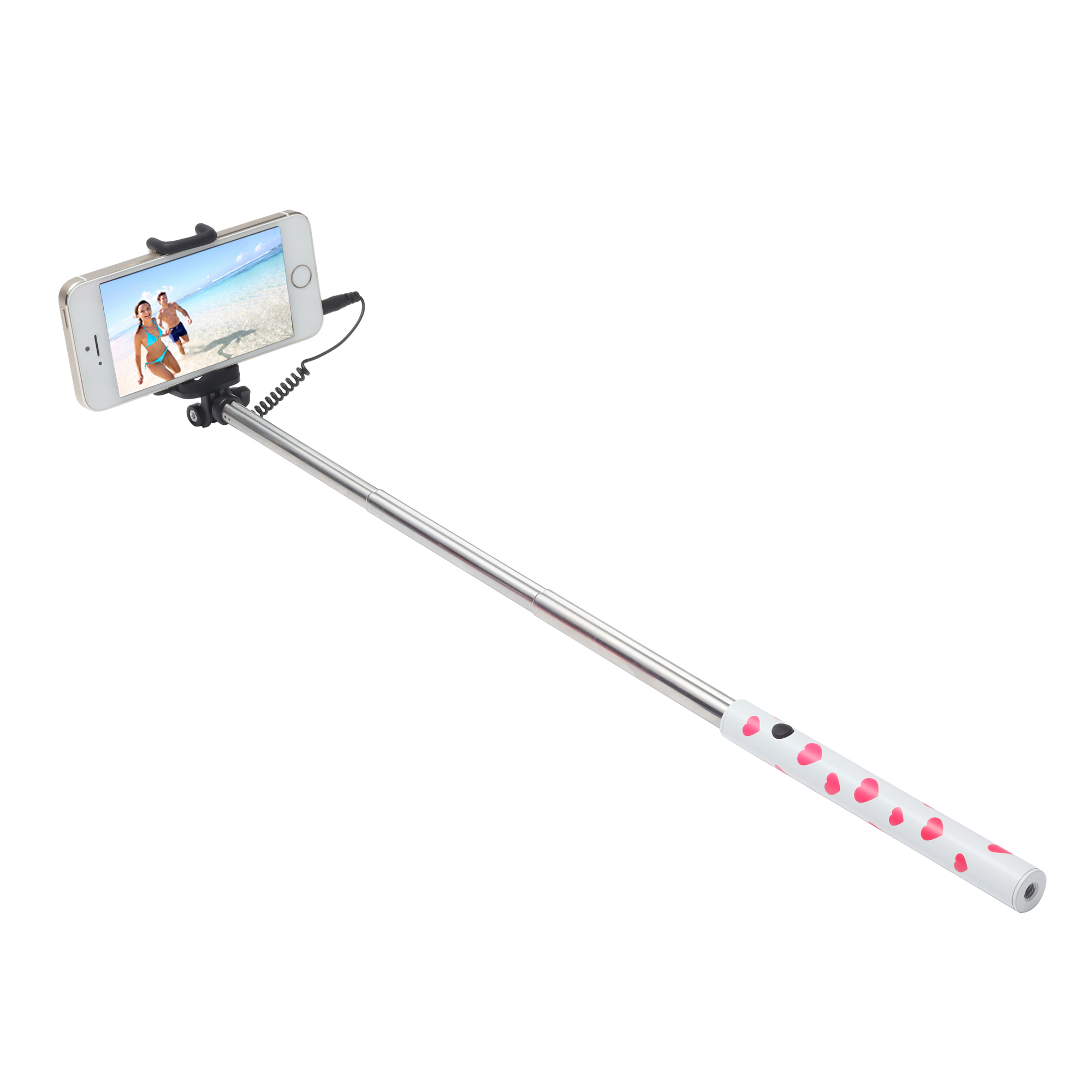 Image of Ultron 173950 selfie stick Smartphone Pink, Silver, White