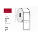 CAPTURE Label 57 x 51mm, Core 25mm,