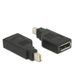 DeLOCK 65626 cable gender changer Mini DisplayPort DisplayPort Black