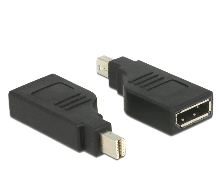 DeLOCK 65626 cable gender changer Mini DisplayPort DisplayPort Black