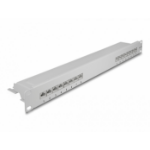DeLOCK 19″ Patch Panel 16 port Cat.6A 1U grey