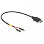 DeLOCK 85419 electriciteitssnoer Zwart 0,2 m 2-pins aansluitingsblok PoweredUSB