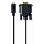 Gembird A-CM-VGAM-01 video kabel adapter 2 m USB C VGA (D-Sub) Zwart