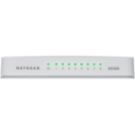NETGEAR GS208 Ohanterad Gigabit Ethernet (10/100/1000) Vit