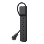 Belkin BSE600-06BLK-WM surge protector Black 6 AC outlet(s) 120 V 70.9" (1.8 m)