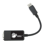Siig CB-DP0082-S1 video cable adapter 9.45" (0.24 m) VGA (D-Sub) DisplayPort Black