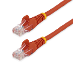 StarTech.com Cat5e Ethernet Patch Cable with Snagless RJ45 Connectors - 5 m, Red