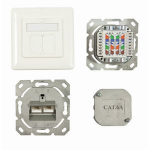 Synergy 21 S216358 socket-outlet 2 x RJ-45 White