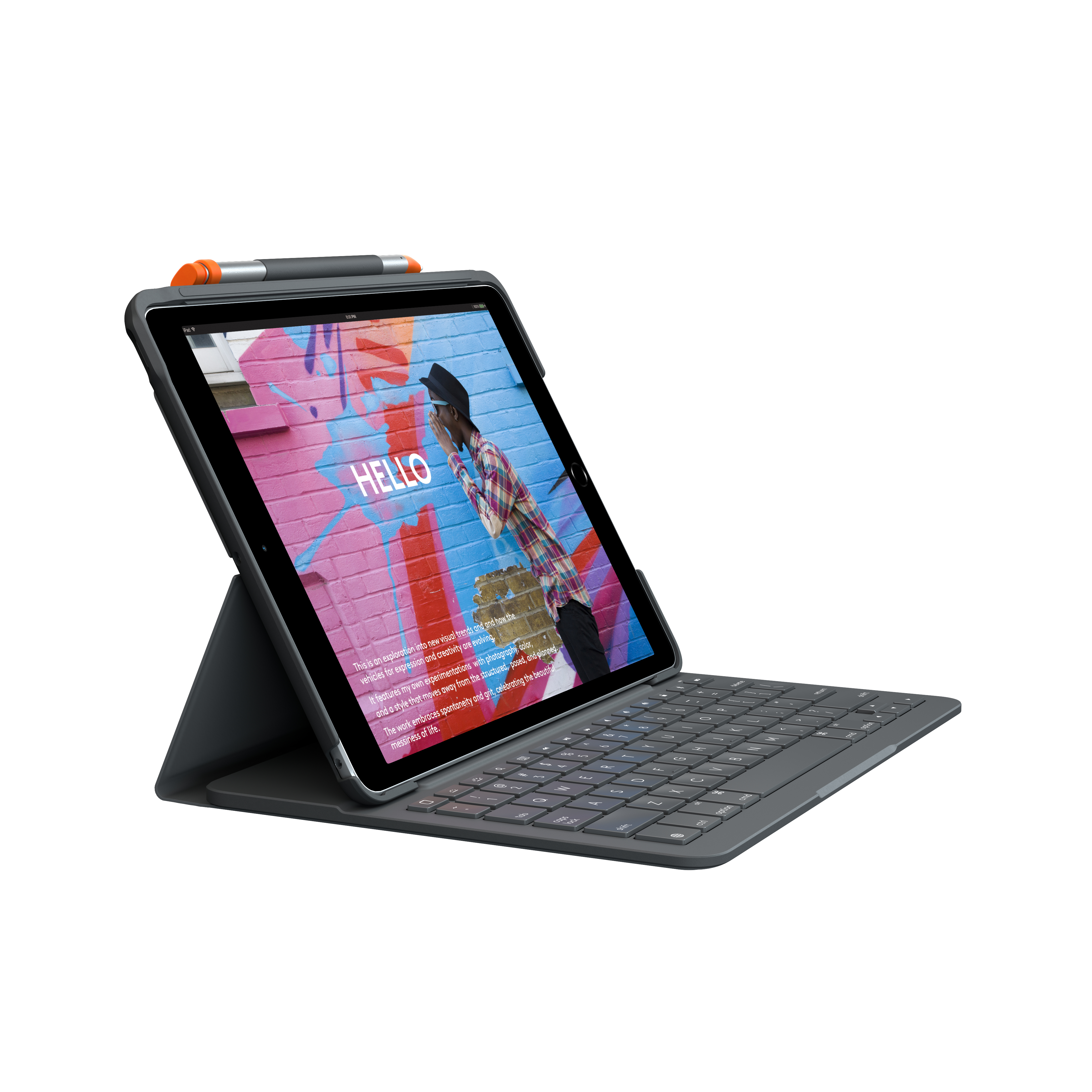 Image of Logitech Slim Folio for iPad (7th, 8th, & 9th generation)