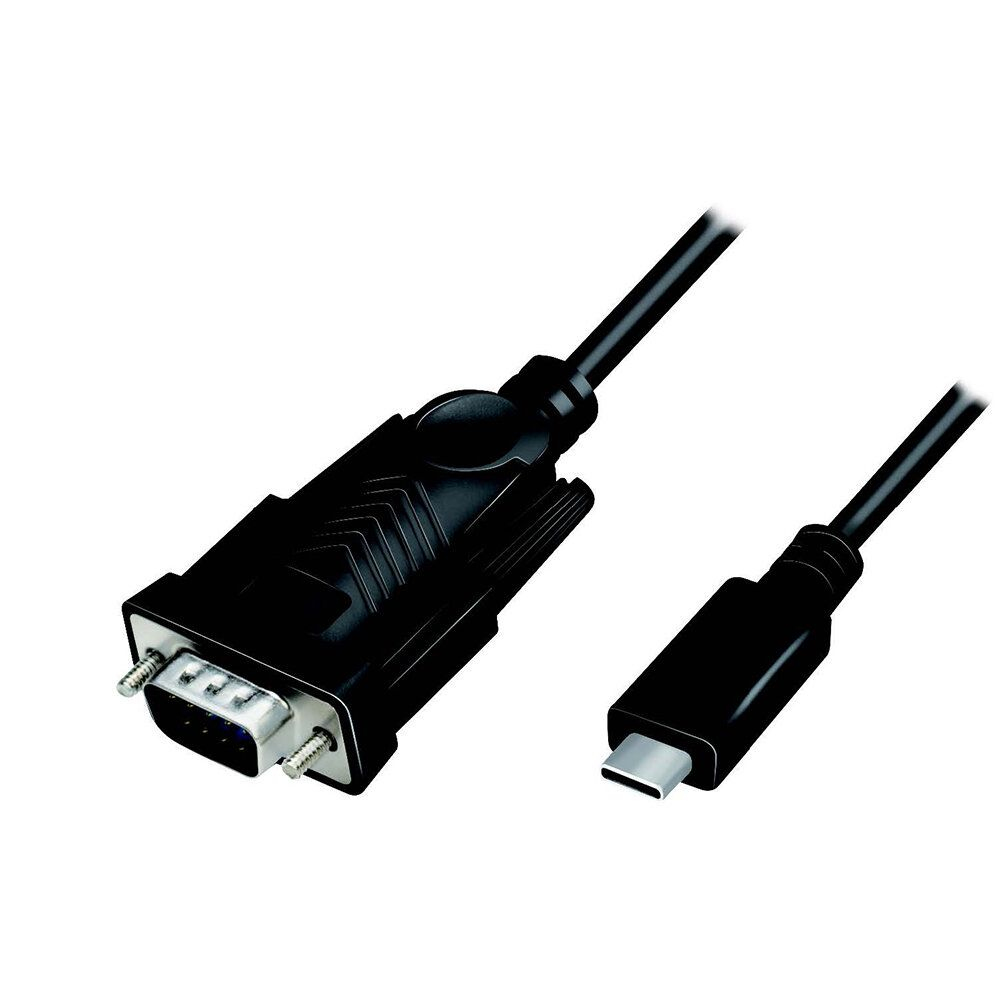 Image of LogiLink AU0051A video cable adapter 1.2 m USB C VGA (D-Sub) Black