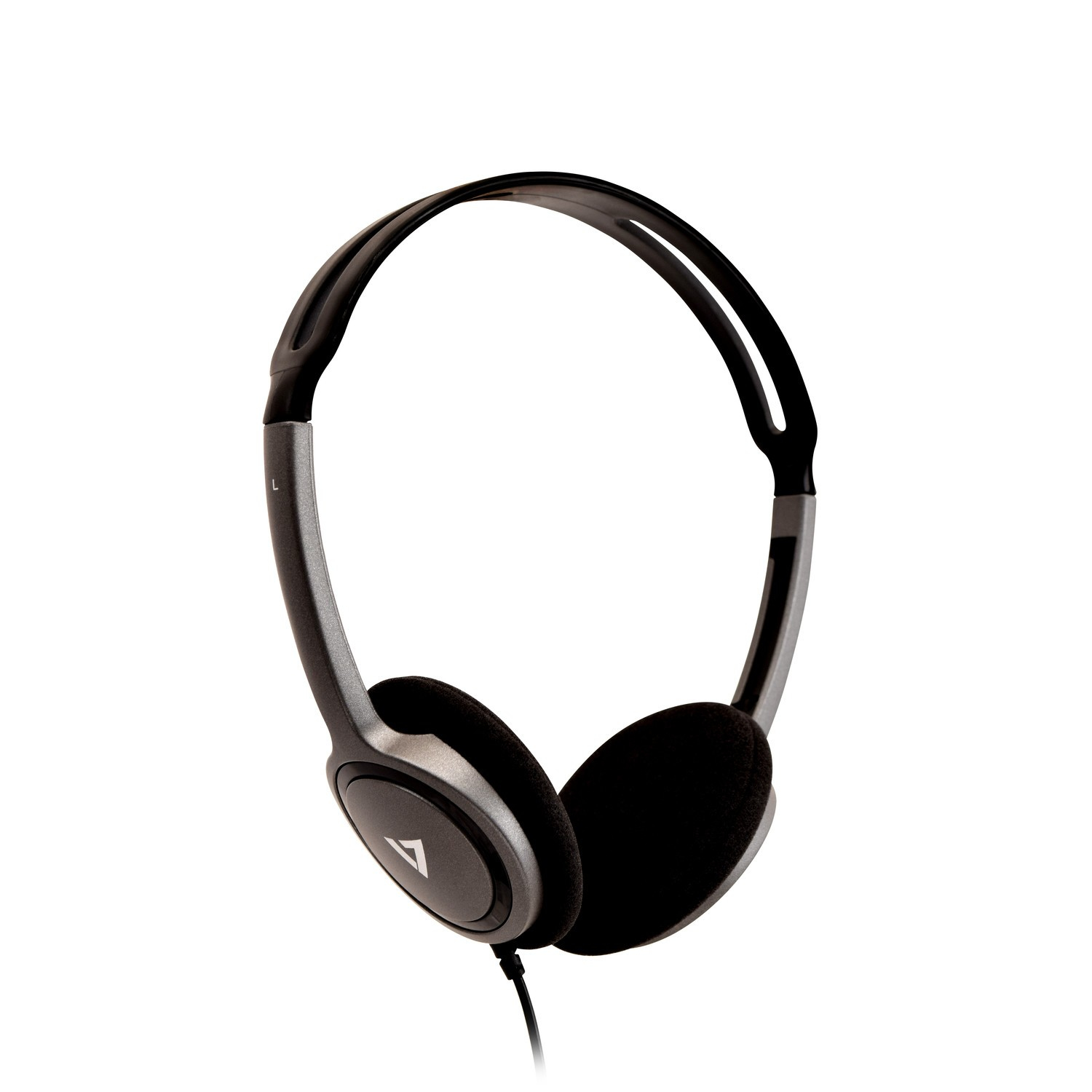 V7 HA310-2EP headphones/headset Head-band Black, Silver 3.5 mm connector