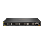 Hewlett Packard Enterprise Aruba 6200F 48G Class4 PoE 4SFP+ 370W Managed L3 Gigabit Ethernet (10/100/1000) Power over Ethernet (PoE) 1U Black