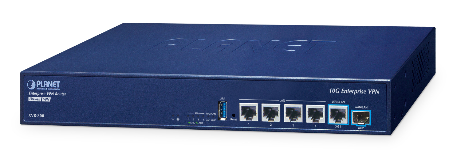 PLANET XVR-800 gateway/controller 10. 100. 2500. 5000. 10000 Mbit/s