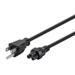 Monoprice 7688 power cable Black 70.9" (1.8 m) NEMA 5-15P C5 coupler