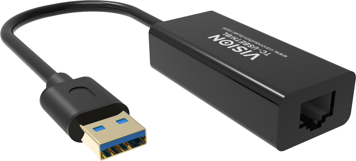 Image of Vision TC-USBETH/BL network card Ethernet