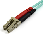 StarTech.com Câble Fibre Optique Multimode de 7m LC/UPC à LC/UPC OM4, Fibre Zipcord 50/125µm LOMMF/VCSEL, Réseaux 100G, Faible Perte d'Insertion, Cordon de Raccordement Fibre LSZH