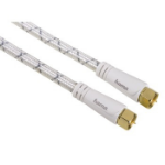 Hama 00122531 coaxial cable 5 m F White