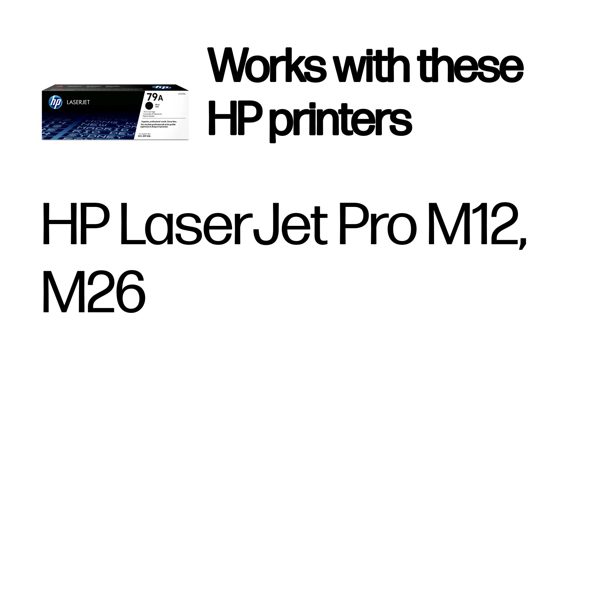 HP CF279A/79A Toner cartridge, 1K pages ISO/IEC 19752 for HP Pro M 12